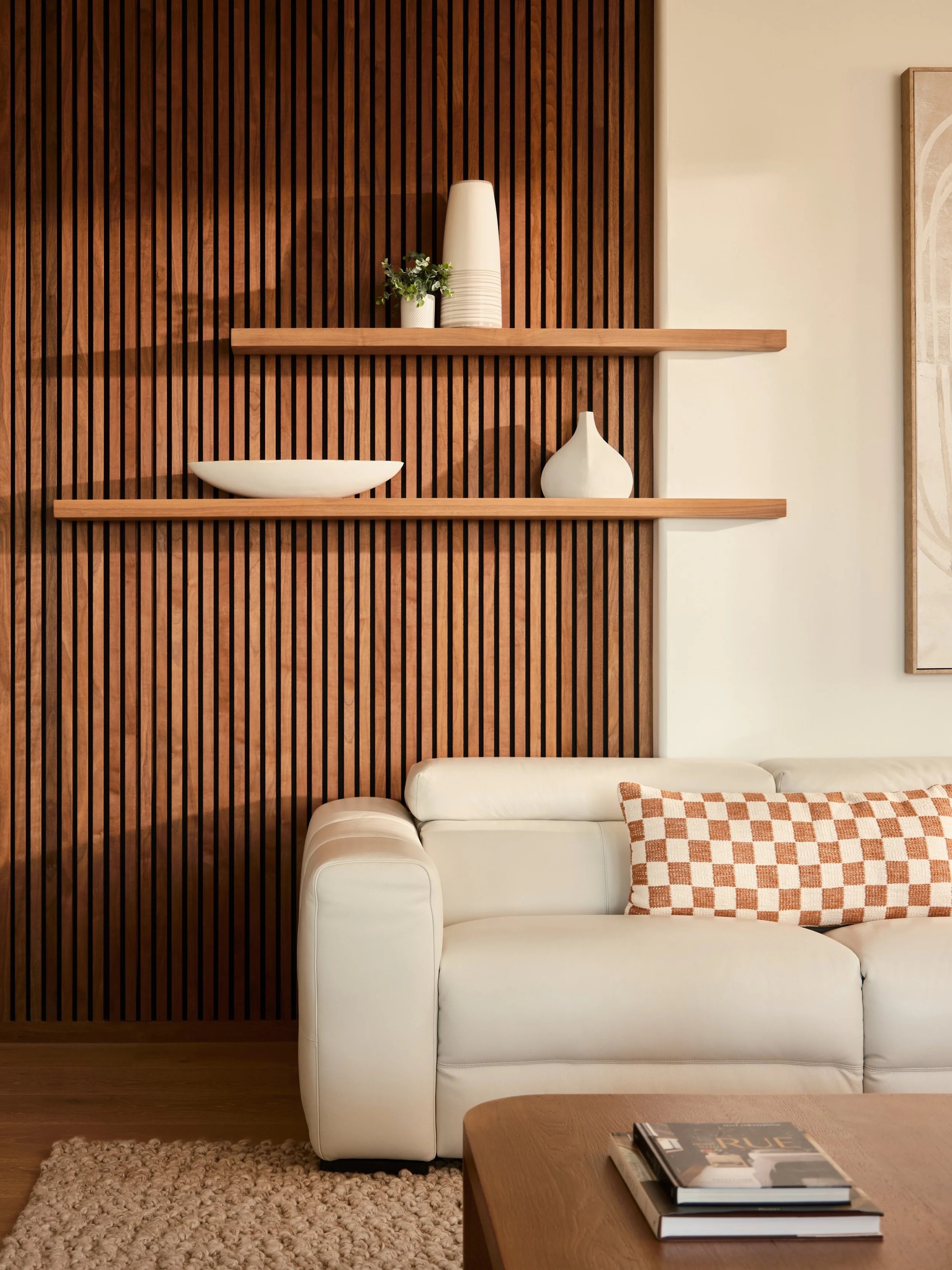 Styled, collected living room by Fuller Living Interiors